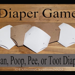 50 Dirty Diapers - Baby Shower Game - Diaper Game - Baby Shower Games