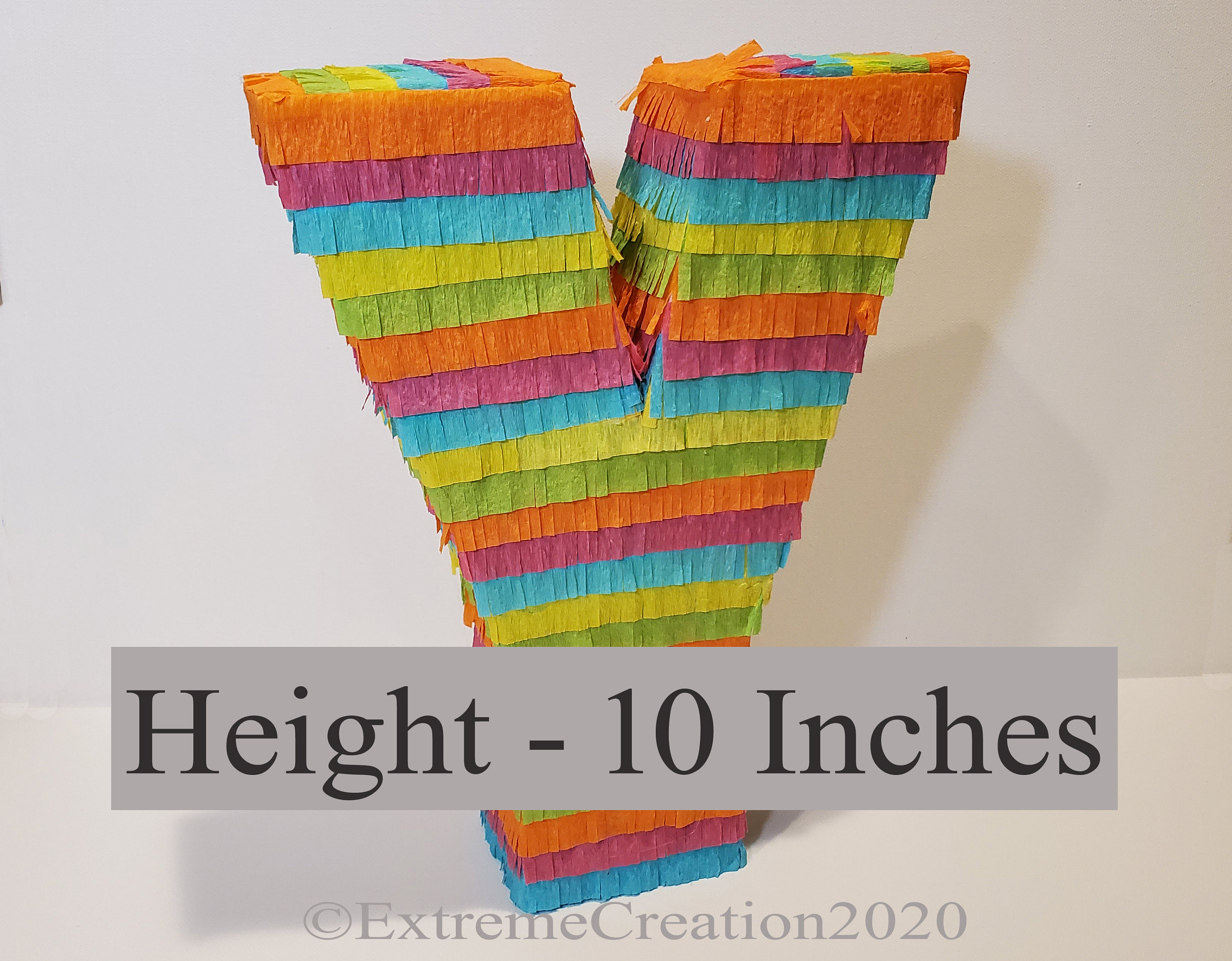 Letter Monogram Pinata Mini 10 pulgadas Mini Pinata Etsy