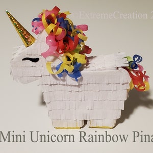 Rainbow Unicorn Mini Pinata - Unicorn Mini Pinata - Party Favor - Pinata - Unicorn Party - Unicorn Pinata Mini - Unicorn Decor