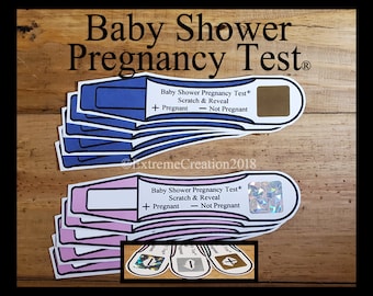 Baby Shower Games - Baby Shower Game - Baby Shower Game Activity - Fun Baby Shower Games - Baby Shower Pregnancy Test Game - Baby Shower