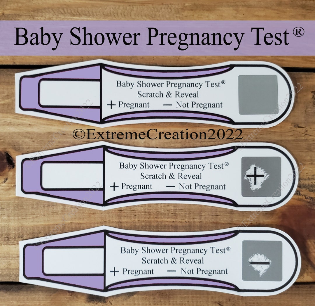Baby Shower Pregnancy Test Baby Shower Pregnancy Test Game Baby Shower