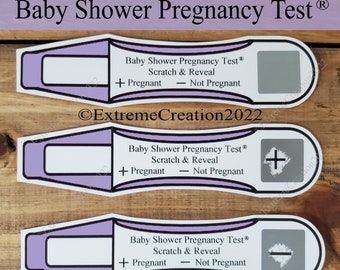 Baby Shower Pregnancy Test | Baby Shower Pregnancy Test Game | Baby Shower Games | Fun Baby Shower Pregnancy Test Scratch Off Game | Games