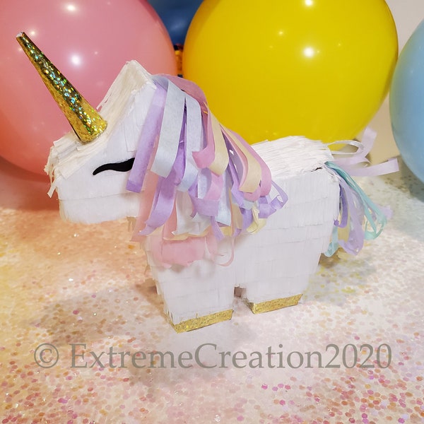 Unicorn Mini Pinata - Party Favor - Pinata - Unicorn Party - Unicorn Pinata Mini - Unicorn Decor