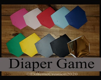 Diaper Game - Baby Shower Game - Baby Diaper - Dirty Diaper - Fun Baby Shower Game - Set of 20
