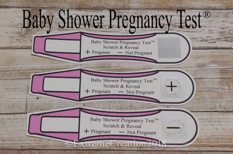 Baby Shower Pregnancy Test Baby Shower Pregnancy Test Game Etsy