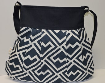 CCW Crossbody Navy and Off White Nautical Knots Conceal Carry Purse Women/'s Handbag