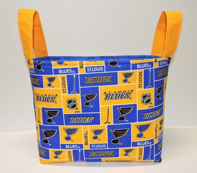 Hockey Fabric Basket Organizer Gift Basket Nursery Decor Etsy