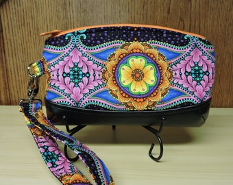 Carnival Fun Clematic Clutch /Wristlet