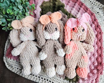 Crochet Bunny Snuggler | Crochet Bunny | Girl Nursery | Handmade Gifts for Children | Baby Rabbit Handmade Snugglers | Bunny | Baby Gift
