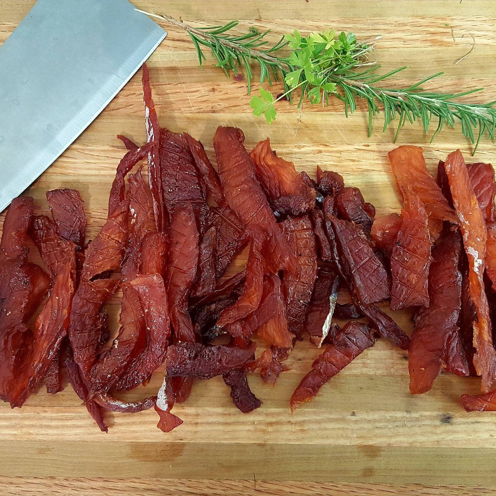 KETO DIET 1 Pound Salmon Jerky 100 Sugar Free Organic Wild Caught No