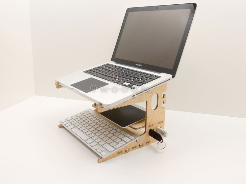 Laptop Organizer Notebook Stand Etsy