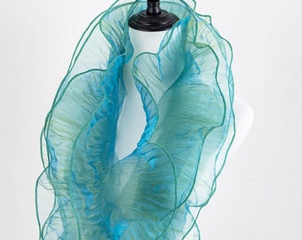 6 Colors - Pleated Organza Lace, Ruffled Trimming, Folding Sewing Lace Trim for Weddings Cosplay Party Costumes Cuffs