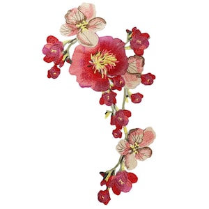 Applique multicolore a forma di fiore di papavero, pezzo unico per danza lirica, balletto, abiti da sposa, abbigliamento - 6 colori