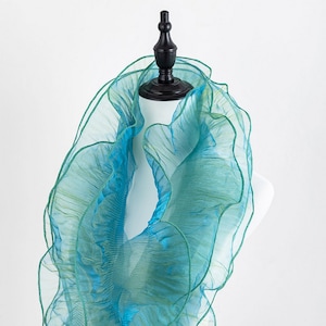 Encaje de organza plisado en 6 colores, ribete con volantes, ribete de encaje plegable para bodas, cosplay, fiestas, disfraces y puños.