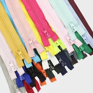 8 Colors - Resin Closed-end Zipper, Handbag Zippers, Clothing Pocket Zipper, Pencil Case Zipper, 15CM, 20CM, 30CM, 35CM