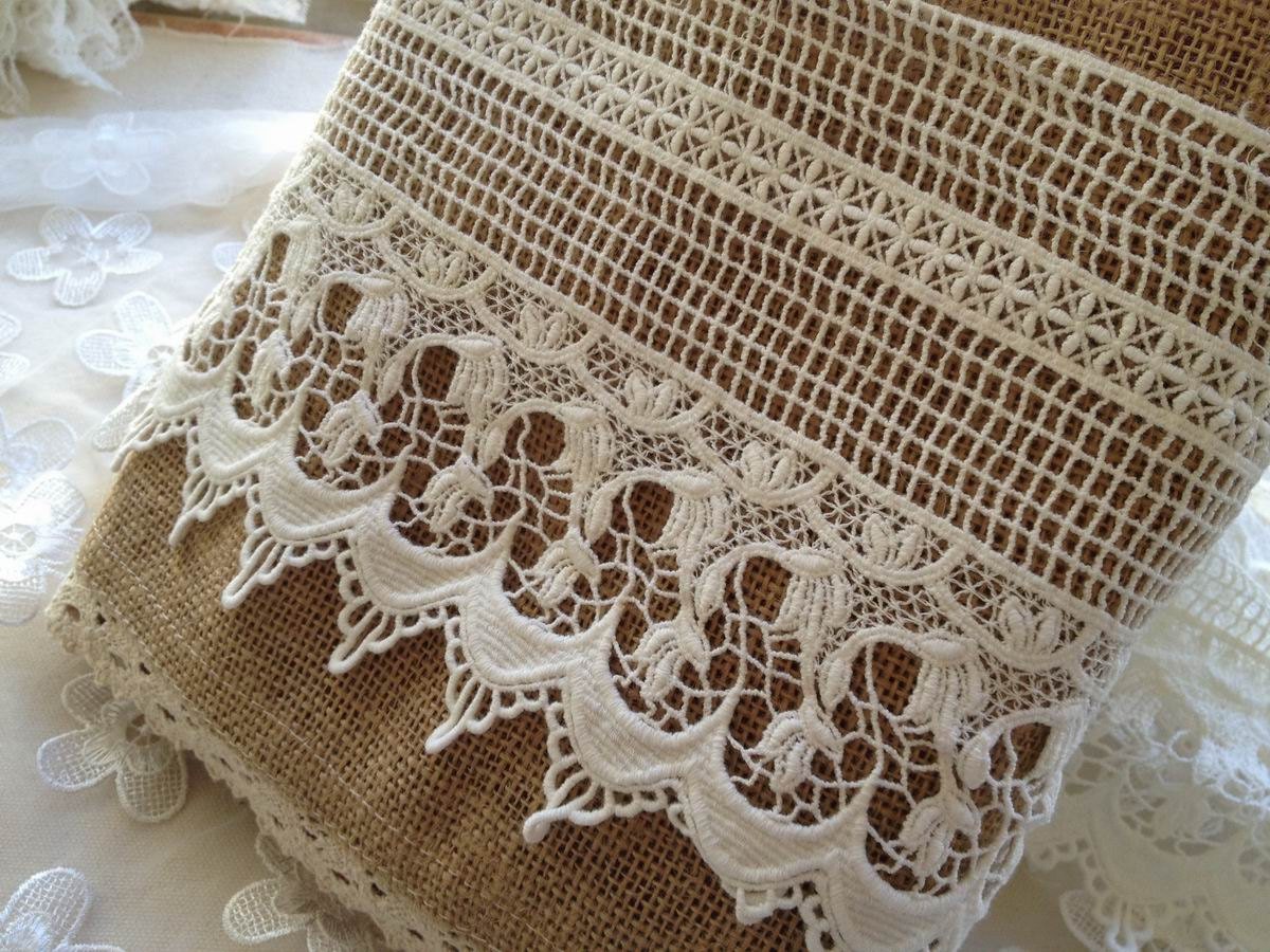 Cotton Lace Trim Retro Crochet Lace White Cotton Lace Etsy