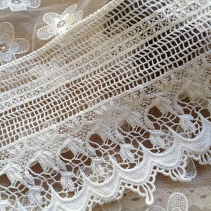 Cotton Lace Trim Retro Crochet Lace White Cotton Lace - Etsy