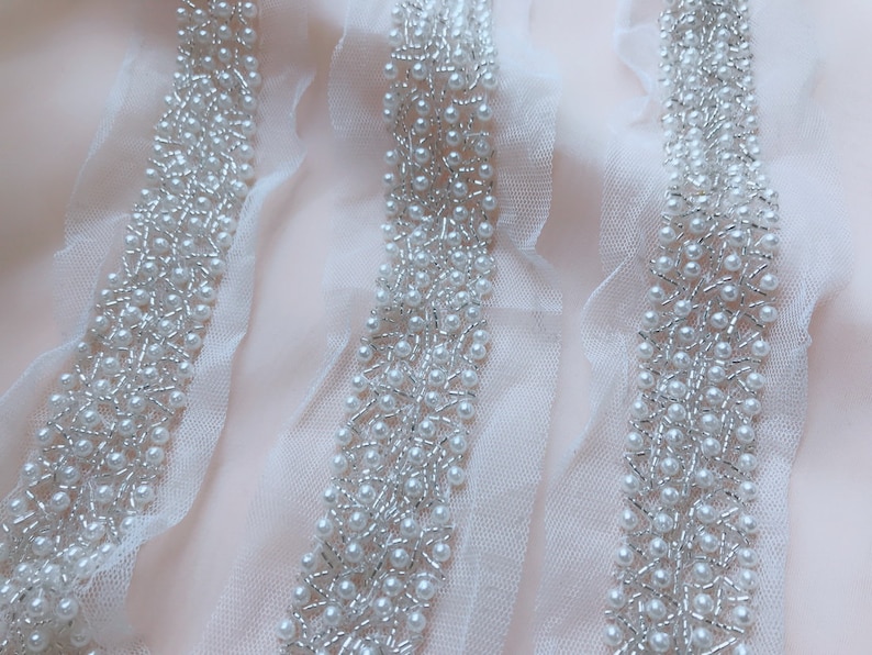 beaded bridal trim