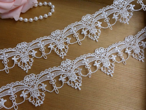 NEW off White Venise Lace Antique Victorian Lace Trim for Bridal