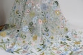 Colorful Garden Flower Fabric, Soft Tulle Fabric, Embroidered Floral Lace Fabric for Boho Chic Wedding Dress, Fairy Girl Dress, 4 Colors product logo