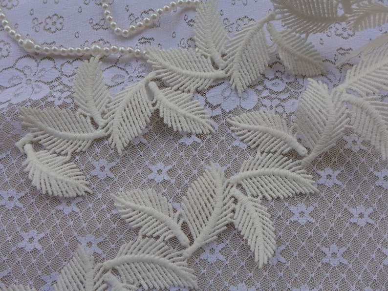 wedding lace supply flowers fringed fringe decoration lace Exquisite 3D white Venise fringed lace decoration