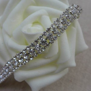 9 mm Strass Kette Kristall Brautzierkette für Kleid Gürtel, Stirnbänder, Barfuß Sandalen