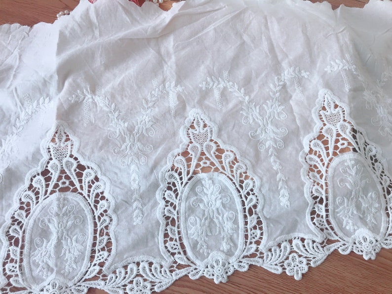 Vintage Style Cotton Lace 14.2 Wide off White Cotton | Etsy