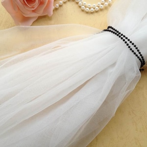 White Soft Gauze Lace Fabric, Bridal Veil Lace, Wedding Fabric Lace, Fabric By The Yard