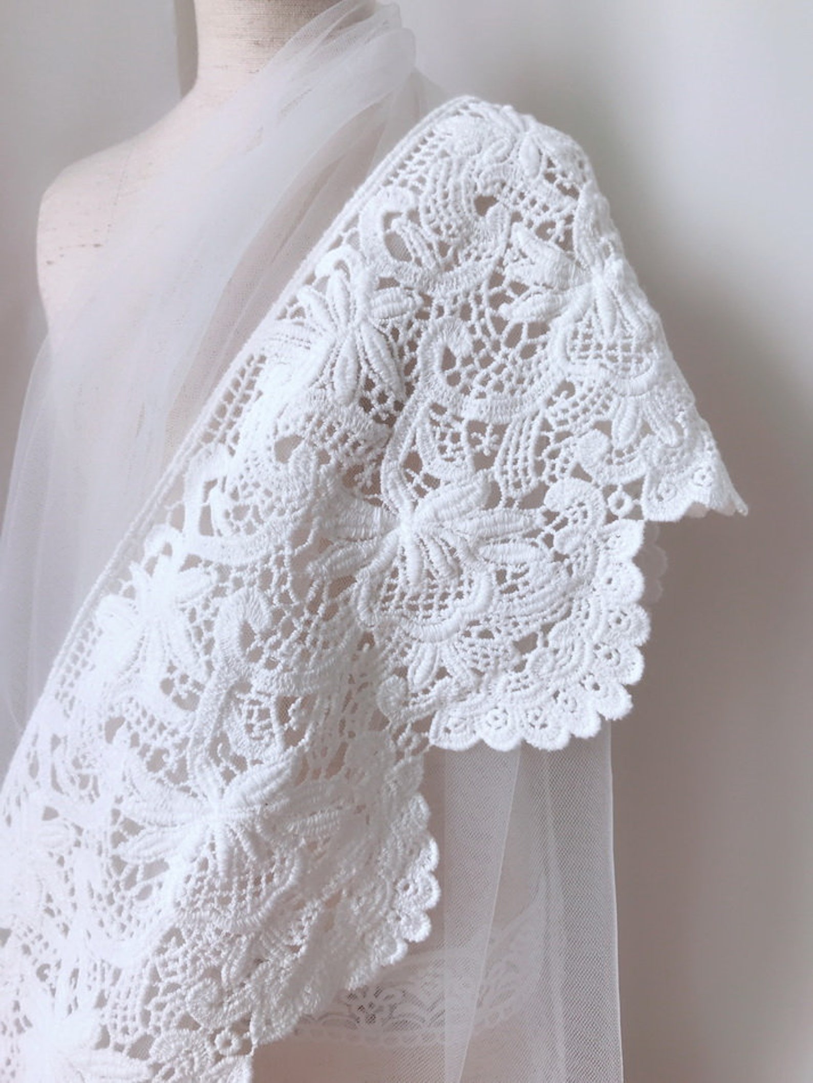 5.5 Wide Cotton Scalloped Lace off White Lace Trim - Etsy