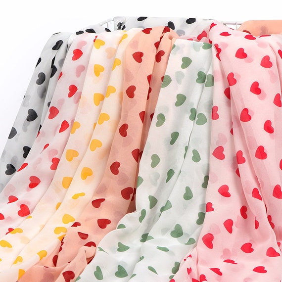 Soft Floral Printed Chiffon Fabric 59 Wide Polyester Chiffon Printing  Fabric for Dresses, Scarves, Garments 