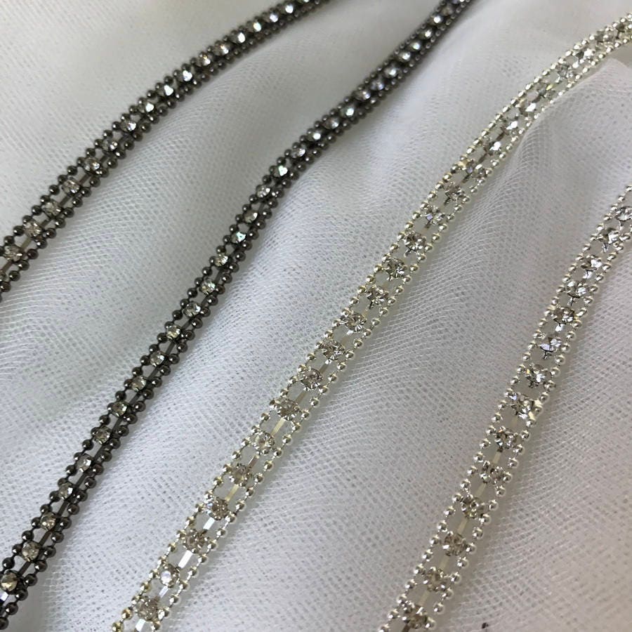 SALE Fancy Rhinestone Metal Trim for Bridal Barefoot Sandals | Etsy