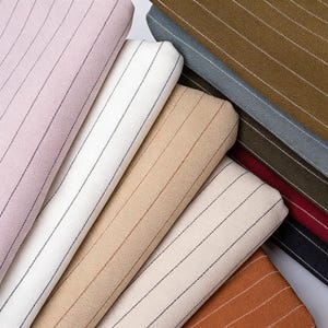 59 '' breiter verdickter Stretch gestreifter Stoff für Anzugset, Bluse, Business-Kleidung, Weste, Freizeithose, Schüttgut