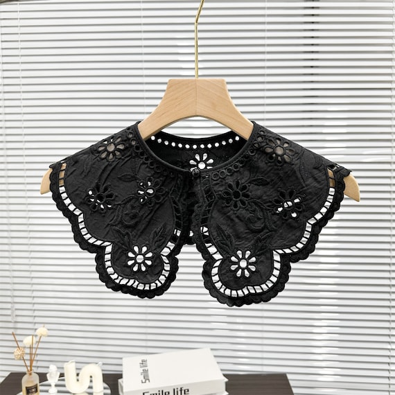 Colletto In Pizzo Per Bambini - Colletto Staccabile Ricamato Per Maglioni E Vestiti - Foto 6