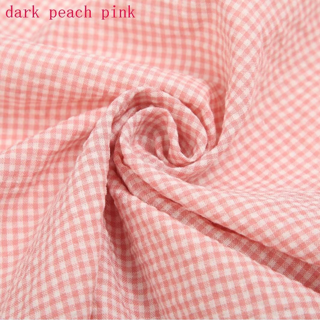 17 Colors-soft Check Fabric, Mini Plaid Gingham Polyester-cotton Blend ...