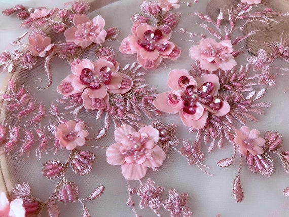 Floral lace applique hotsell