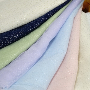 Glitter Sparkle Tulle Fabric For Weddings, Bridal Veils, Glitter Tutu Dress, Dancing Costumes or Decorations