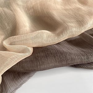 Soft Crepe Chiffon Fabric, Sheer Lace Fabric, Flowy Chiffon Fabric 61“ Wide for Sewing, Dress, Wedding