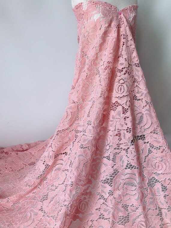 annie embroidered soft prom dress