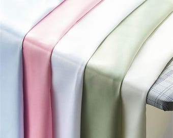 31 Colors Soft Silky Satin Fabric by the Yard, Bridal Satin Fabric 59" Wide for Gown, Dress, Lyrical Costumes, Decor Projects