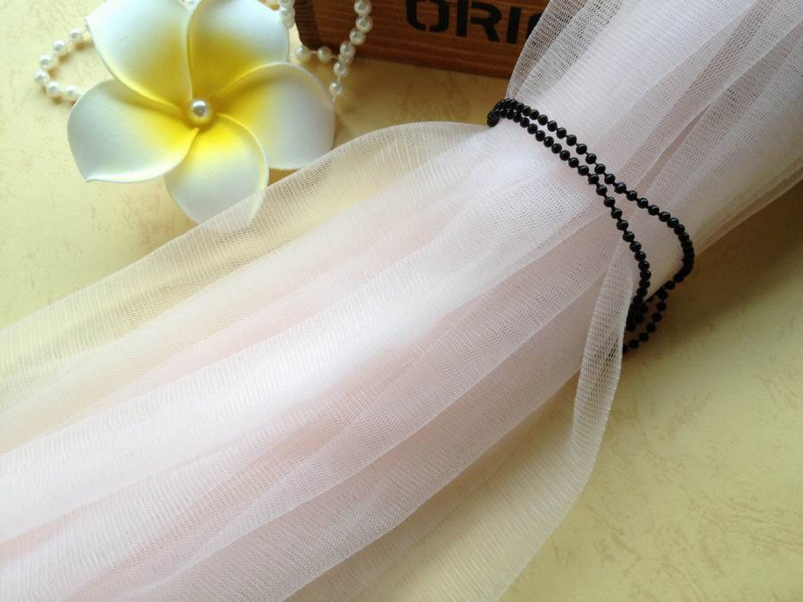 Pink Illusion Tulle Fabric Bridal Fabric Lace for Wedding Etsy