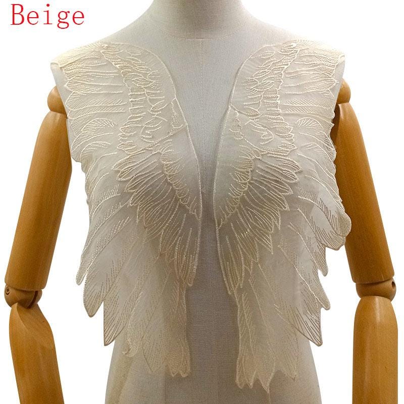 Angel Cloth Design 8 Colors - Organza Angel Wings Lace Applique, Wing Embroidery Mesh Lace ...
