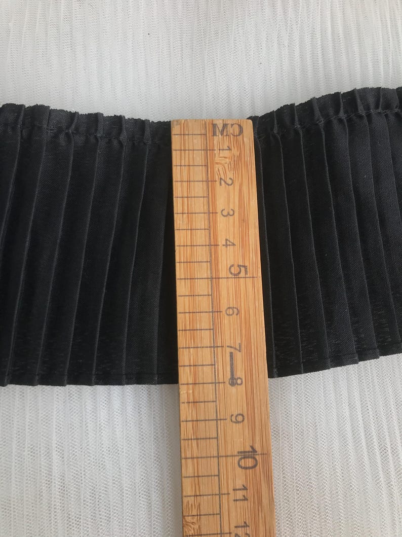 Weiß / schwarz gerüschter Spitzenbesatz für Baby Mädchen Kleidung, Manschetten, Cosplay Kostüm Bild 9