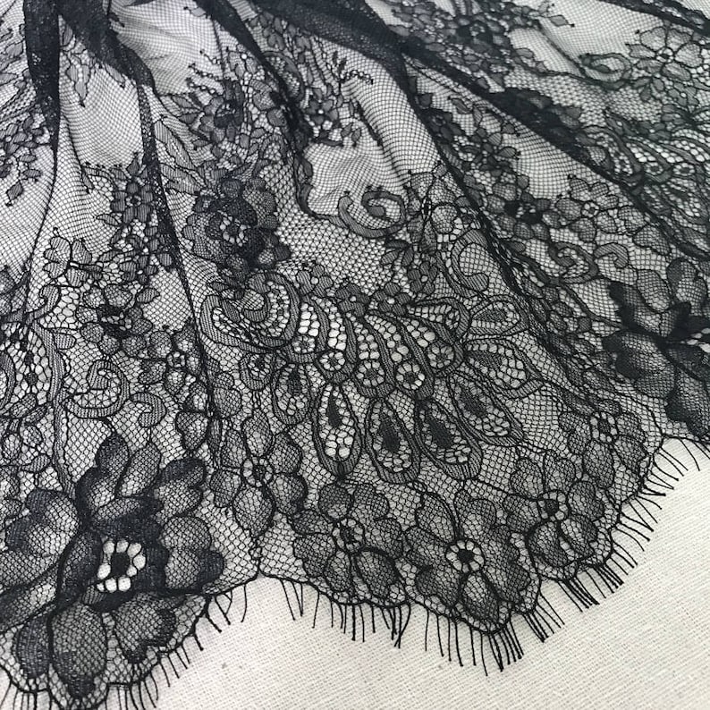 scalloped lace fabric by the yard