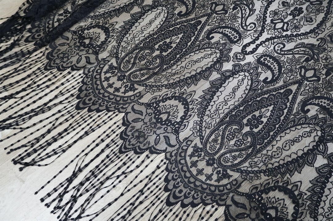 Black Lace Scarf