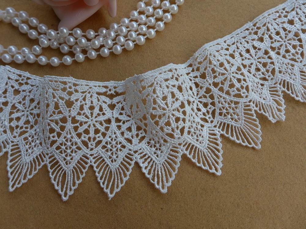 White Venise Lace Trim Vintage Embroidery Hollowed Lace With Etsy