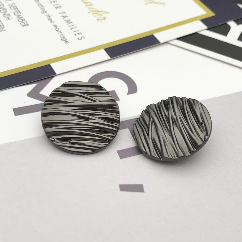 Vertically Buttons Vertical Round Metal Buttons, Wavy Buttons, Coat Buttons, Jacket ...