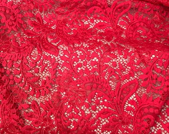 4 way Stretch Fabric, Soft Elastic Floral Lace Fabric, Evening Dress Lace Fabric