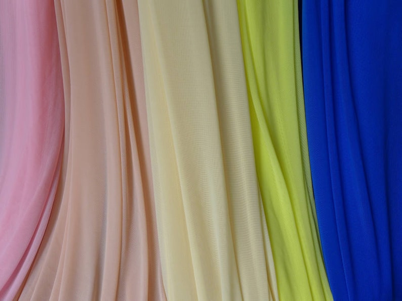 Stretch Fabric Soft 4-WAY Elastic Fabric Sheer Mesh Fabric | Etsy