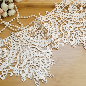 Guipure Lace Fabric, Hollow Out Leaf Lace Fabric, Venice Lace