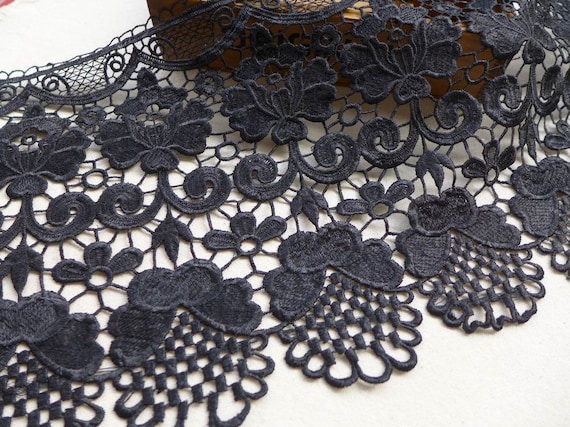 Black lace trim 2024 by the yard